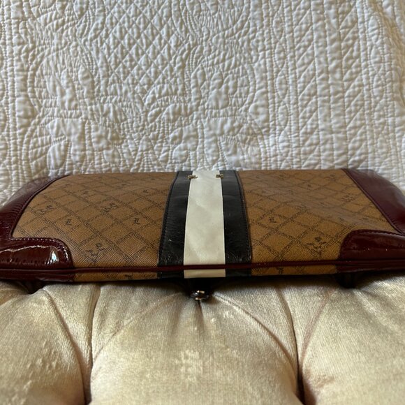 Vintage L.A.M.B. Gwen Stefani Carlisle Lipstick Convertible Clutch Leather/PVC - Picture 10 of 16